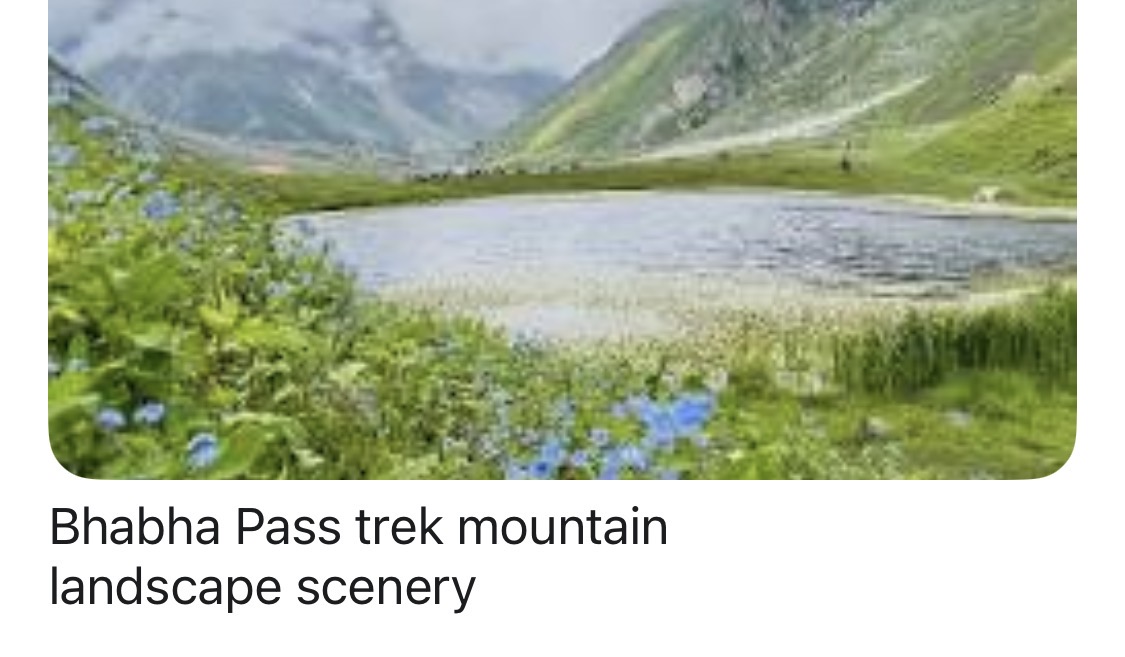 The (Bhabha Pin ) Pass Trek